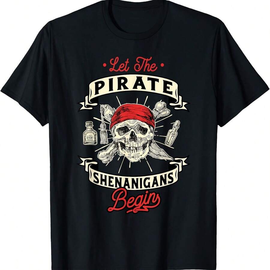 Que comiencen las travesuras piratas - Camiseta Crossbs Freebooter - Negro 1 - Ver 1