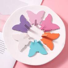 5个蝴蝶形粘钩，强力胶免打孔壁挂式浴室厨房门挂收纳架 - 彩色 - 查看 6