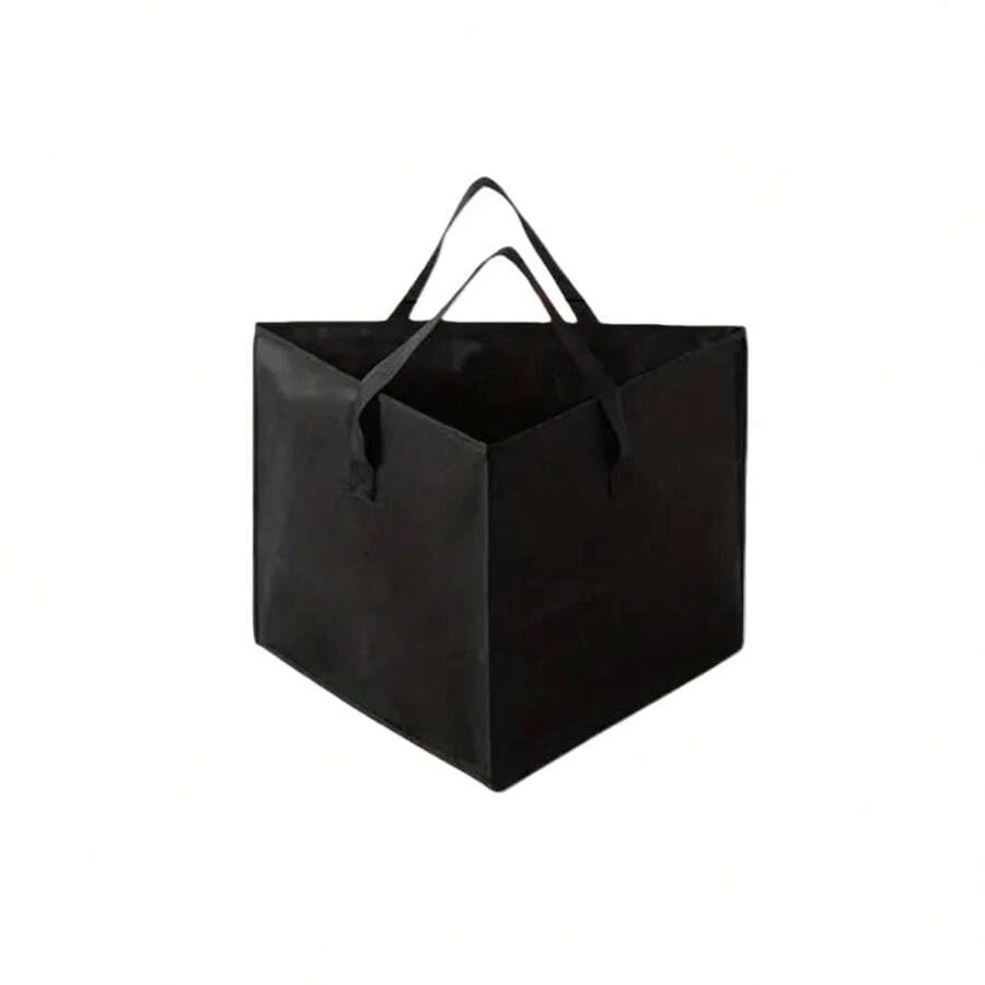 1PC/2PCS Transparent Clothes Storage Bags Large Capacity Triangle Shape Foldable Moving Bags - Negro - Ver 1