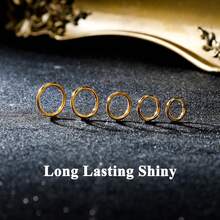 8PCS Nose Rings 18G For Women - 316L Surgical Steel Hoop Hinged Clicker Conch Septum Tragus Cartilage Earring Lip Rings Nose Piercing Jewelry 6mm-12mm - Multicolor - View 8