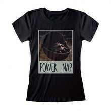Ladies The Mandalorian Baby  The Child 3 Official Tee T-Shirt Wos - 黑色 - 查看 1