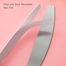 Stainless Steel Nail File With Replaceable Sandpaper Sheets, Disposable Nail Buffer Blocks For Home And Salon Manicure - Multicolor - View 7