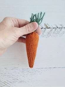 1/2 piezas Decoración de zanahoria hecha a mano, Prop de zanahoria realista hecha de fibra de poliéster, Adecuada para Pascua o celebración de primavera, Coleccionable en miniatura para decoración del hogar, Regreso a clases, Cumpleaños, Boda - Multicolor - Ver 3