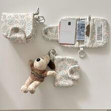 Women's Wallet, Cute Floral Card Holder, Key Chain Pouch, Multi-Layer Quick Snap Card Case - Multicolor - View 1