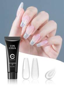 coscelia 1 Set 16ml Pink Transparent Nail Extension Gel, Semi-Transparent Glossy Extension Gel, DIY Manicure Salon Gift For Women - Multicolor - View 9