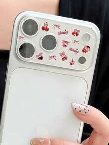 1片INS创意DIY镜头保护膜钢化玻璃贴膜，兼容 11 Pro Max/12 Pro Max/13 Pro Max/14 Pro Max/15 Pro Max/16 Pro Max/17 Pro Max手机镜头膜 - 彩色 - 查看 2