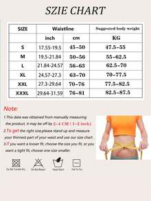 1件装男女通用束腰带，双拉链塑料腰带，收腹塑形，束腰带 - 彩色 - 查看 7