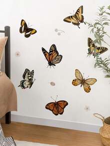 ملصق جداري بفراشة مائية قابل للإزالة، مناسب لديكور غرفة النوم وغرفة المعيشة - 1PC - مشاهدة 2