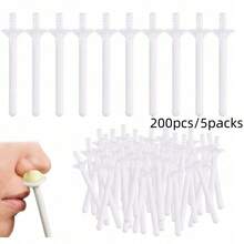 40pcs Plastic Hair Removal Sticks With Disposable Razors, Suitable For Nose Hair Removal And Cleaning - White - View 8