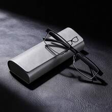 New Fashion Reading Glasses, Unisex, Metal Optical Frame, Glasses Case Set - Clear - View 13