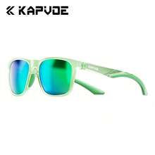 Kapvoe 男女通用偏光时尚骑行眼镜 - 黑色镜框搭配棕色渐变镜片，耐用ABS材质，适合驾驶和日常时尚佩戴，复古偏光驾驶眼镜，轻便 - 彩色 - 查看 12