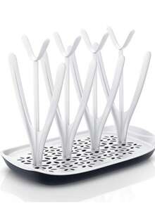 1个婴儿奶瓶晾干架，倒置杯式沥水架，可拆卸奶瓶晾干架，节省空间的厨房收纳架 - 彩色 - 查看 11