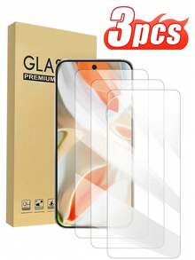 3 piezas de protector de pantalla de vidrio templado compatible con Pixel 9 / Pixel 9 Pro / Pixel 9 XL / Pixel 9A Series, ultra claro HD, dureza 9H, anti-arañazos, fácil instalación, regalo de Pascua de primavera - transparente - Ver 25