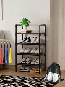 1 pieza Estantería de zapatos pequeña de 45 cm de ancho, mejora la utilización del espacio, minimalista a prueba de polvo y resistente, de moda, fácil de desmontar y portátil, adecuada para sala de estar, dormitorio, oficina en casa, almacenamiento de múltiples capas, regalo de Navidad, accesorios y estilos enviados al azar - Multicolor - Ver 9