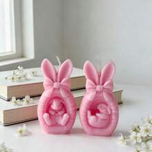 1 pieza Vela perfumada con forma de conejo, decoración del hogar, vela perfumada de conejo de Pascua, regalo de vela perfumada - 1PC - Ver 6