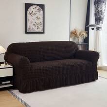 1 Piece  Sofa Cover Elastic Living Room Sofa Cover Pet Anti-Dirty Universal Sofa Protector Home Decoration Sofa Cushion Cover - 咖啡棕色-2 - 查看 4