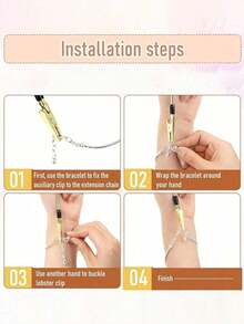 1pc Bracelet Clasp Tool, Bracelet Wearing Auxiliary Tool, Jewelry Clasp Tool, Crocodile Clip Suitable For Bracelet And Necklace Clasp, Applicable To Women's Jewelry, Clasp And Hook Equipment - Multicolor - View 4