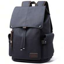 Casual Backpack For Men, Vintage Backpack Fits 15.6inch Laptop Daypacks Backpack Purse Water Resistant For College Travel HiFKing Climbing Business (Dark Blue) - 深藍色 - 查看 1