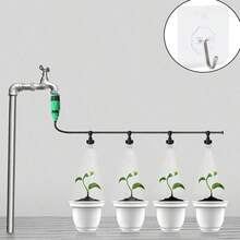 5/10/15/20/25 DIY Garden Drip Irrigation Hose Design, Gardening Drip Irrigation System, Red Double-Outlet Drippers Watering Micro Sprinklers Set, DIY Flower Pots Auto Adjustable Watering Garden Tools - One Size - View 10