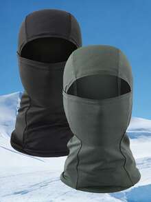 1/2/3pcs Unisex Plain Balaclava Ski Mask, Breathable, Quick-Dry, Windproof, Dustproof, Suitable For Cycling, Sun Protection - Multicolor - View 5