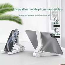 1 pieza Soporte plegable y multifuncional para teléfono/tableta, portátil y minimalista para escritorio - Multicolor - Ver 1