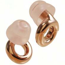 Latest 4-Pack Earplugs - Reusable Silicone Earplugs With Portable Case, Exquisite Packaging Box, Suitable For Couples, Concerts, Sleep, Work, Study, Travel - Compatible With Headphones And Music, No Batteries Needed, Sleep Aid, Fashionable Design, Durable Structure - Vàng - Xem 14