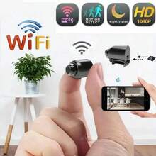 1pc Mini Wireless Home Bullet Hidden Camera, Wireless Network WiFi Security Monitoring Camera, USB Power Supply Without Batteries, With High-Definition Night Vision Function, Motion Detection, Remote Control Through Mobile Phone, Easy To Install, Suitable For Indoor And Outdoor Pets, Elderly People Monitoring/Home/Recording/Forensics. - 黑色 - 查看 11