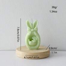 1 pieza Vela perfumada con forma de conejo, decoración del hogar, vela perfumada de conejo de Pascua, regalo de vela perfumada - 1PC - Ver 10
