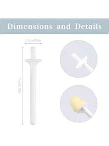 40pcs Plastic Hair Removal Sticks With Disposable Razors, Suitable For Nose Hair Removal And Cleaning - White - View 2