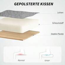 Office Chair With Massage Function, Ergonomic Reclining Executive Chair, Footrest, Height Adjustable, 360° Swivel, Linen Look, Grey - Grey - View 3