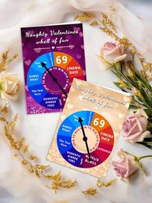 Thiệp chúc mừng xoay tròn cá nhân hóa, trò chơi xoay, kim chỉ xoay, hẹn hò đêm, thiệp Valentine nghịch ngợm cá nhân hóa với vòng quay vui nhộn, kèm phong bì, 6 lựa chọn màu sắc, quà tặng Valentine nghịch ngợm cho anh ấy/cô ấy, quà kỷ niệm, quà tặng cặp đôi. - Nhiều màu - Xem 6