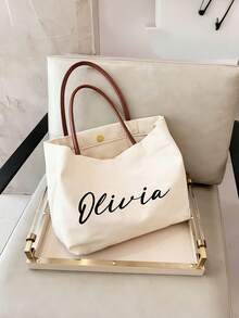 Personalized Burlap Tote Bag,Personalized Bridesmaid Proposal Bags,Beach Tote Bag,Bridesmaid Beach Gift, Bachelorette Party Bag,Bridesmaid Proposal Gift - Multicolor - View 5