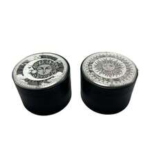 1pc Black & White Sun & Moon Pattern Engraved 4-Layer Spice, Herb, Vanilla Grinder - Multicolor - View 7