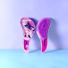 K-POP风格女生气垫按摩发梳，时尚头皮按摩梳，防静电，耐用ABS手柄，尼龙刷毛，适合所有发质，高级气垫梳 - 彩色 - 查看 8