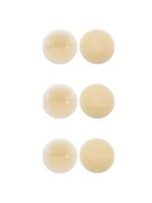 6PCS Nipple Covers For Women Sticky Bra Waterproof Silicone Nipple Pasties Reusable Invisible Bra Seamless Strapless Self Adhesive Sticky Bras Vacation Outfits Wedding Dress Lingerie - Apricot - View 11