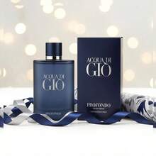 Perfume de hombre Regalo Ideal Navidad Reyes Magos, Colonia Azul en Caja de Lujo, Obsequio Perfecto para Novio Esposo Amante Jefe, Fragancia Tipo GIO Profondo para Aniversario Cumpleaños San Valentín, Aroma Fresco que Enamora, El Mejor Detalle para Él - Fresco - Ver 7