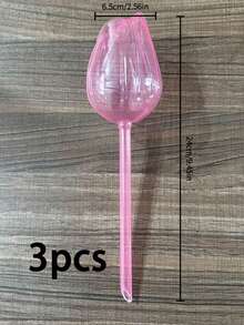 Pink Tulip Self-Watering Globe, Plastic Leakage Drip Irrigation Tool, Suitable For Indoor/Outdoor Potted Plants, Hanging Baskets, Gardening Tools, Lawn Care Accessories, Patio Irrigation, Perfect Gift For Gardening Enthusiasts, Extends Watering Time - Tulip - View 13