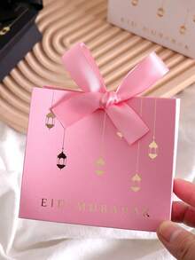 5pcs Mini Gift Boxes, Elegant Black, Rich Pink And Pure White, Decorated With Exquisite Gold Lantern Pattern - Accented With Luxurious Black And White Ribbons - Ideal For Holding Candies, Chocolates And Small Gifts - Meticulously Crafted, Adding A Stunning Touch To Special Occasions. - Multicolor - View 6