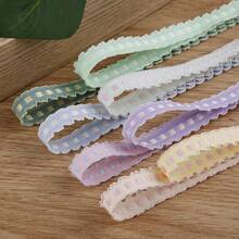 Cinta bordada con encaje y cuadros, accesorios hechos a mano para diademas con moños, ropa, zapatos, sombreros, embalaje de ramos - Multicolor - Ver 3