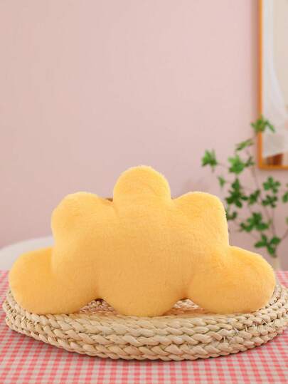 Cute Rainbow Cloud Shaped Soft Cushion, Super Soft And Fluffy Decorative Throw Pillow For Bedroom, Living Room Sofa Or Kids Room, Dreamy Home Decor Accessory, Comfortable Gift For Girls, Children And Teens, Also Suitable As Headboard Or Chair Pillow