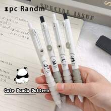 熊猫造型动物主题极简风格软握按压式凝胶笔，书写流畅，连续出墨，速干，适合DIY学习办公书写，黑色速干大容量凝胶笔，搭配大容量多层笔袋，是返校必备办公用品，也是情人节礼物的理想之选。 - 多色 - 查看 15