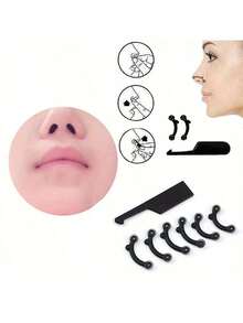 3 Sizes Nose Clip Shaping Tool, Delicate Silicone Beauty Tool, Painless Invisible Shaping Device, Unisex, Christmas Gift - Multicolor - View 6