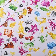 Dolphin Animal 55 Fun Matching Cards - Visual Reaction Game Cards - Reminiscing With Family And Friends Playing And Quick Matching Card Games - Family Gathering Tin Box - Green - View 3