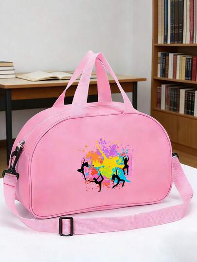This Dance Themed Handbag Is Fashionable And Versatile. It Is A Multifunctional Handbag/Crossbody Bag Suitable For Casual Travel And Can Also Be Used As A Sports/Fitness Bag. Made Of Nylon Material With Zipper Closure. Perfect For Daily Use, Outdoor Activities, Fitness, Swimming, Dance Classes, And Various Other Occasions. It Is Also An Excellent Christmas Or Birthday Gift.