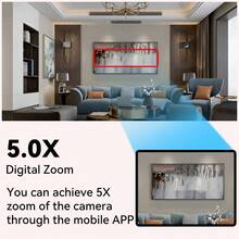 5MP HD Mini WiFi Camera - Built-In Battery, Remote Monitoring, Infrared Night Vision, Portable Camera, Supports O-Kam Pro APP - Black - View 9