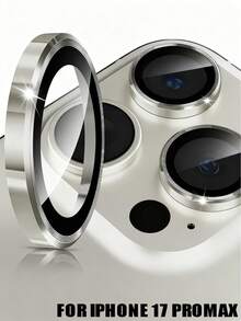 银色三芯CD图案高清手机摄像头镜头保护膜，兼容 11/12/13/14/15/16/17 Air/17 Pro/17 Pro Max - 銀色 - 查看 13