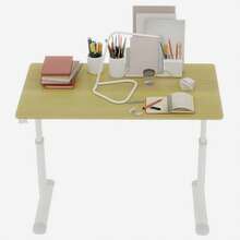 Study Desk - Height Adjustable, Multifunctional Home/Office, Compact Design, Multicoloured Optional. - C - View 6