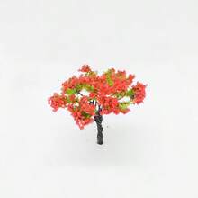 1/10pcs 6.5cm Mixed Model Trees, DIY Craft, Architecture Model, Landscape Scenery, Natural Green, Handmade Scene, Wire Flower Trees, Finished Mini Landscape Model Trees, Modeling Material 65mm - Simulated Miniature Wire Flower Tree - View 16