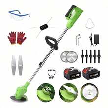 Desbrozadora Inalámbrica Césped Podadora De Cortadora Pasto Verde - Verde - Ver 4