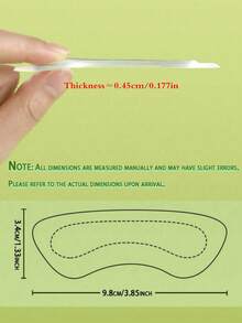 Silicone Heel Grips, Thick Half Size Inserts For Loose High Heels, Anti-Slip Shoe Pads For Women - Transparent - View 3